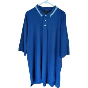 Vintage Tommy Hilfiger Golf Polo Shirt‎ Mens 2XL Blue Short Sleeve Button